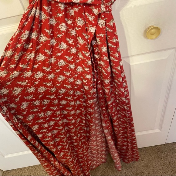 NWT Women’s Natural Life Red Floral Maxi Dress - Picture 10 of 11